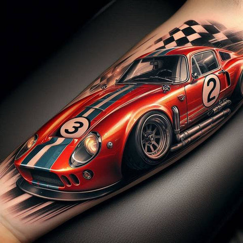 14 Charming Car Tattoo Ideas 3