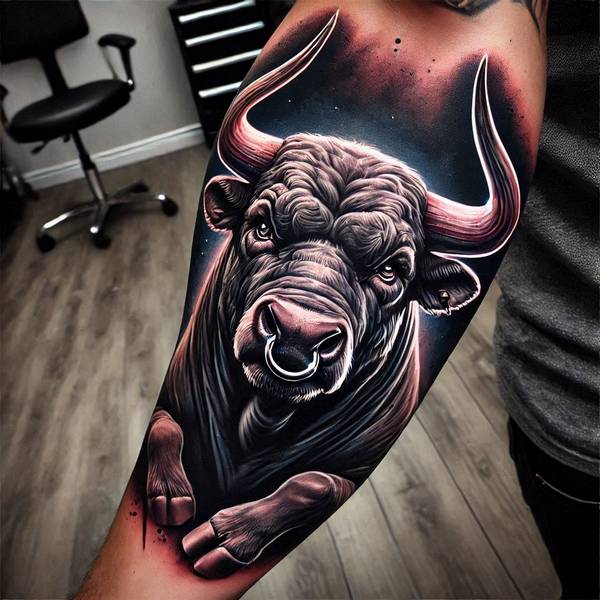 23 Invincible Bull Tattoo Ideas To Obliterate Your Fears And Worries 24 Realistic Bull Tattoo9f63