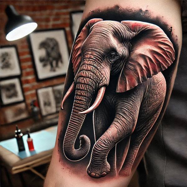 31 Graceful Elephant Tattoo Ideas To Crush Your Fears And Worries Into Dust 17 Realistic Elephant Tattoo201b