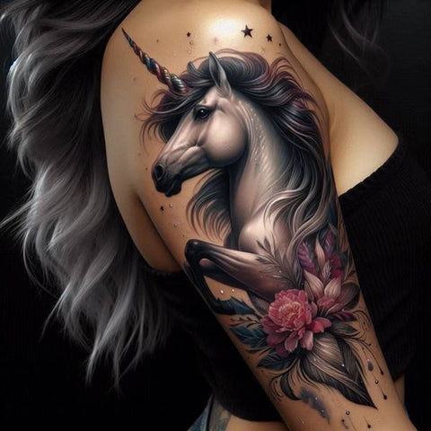 21 Mesmeric Ideas and Meanings of Unicorn Tattoos 1