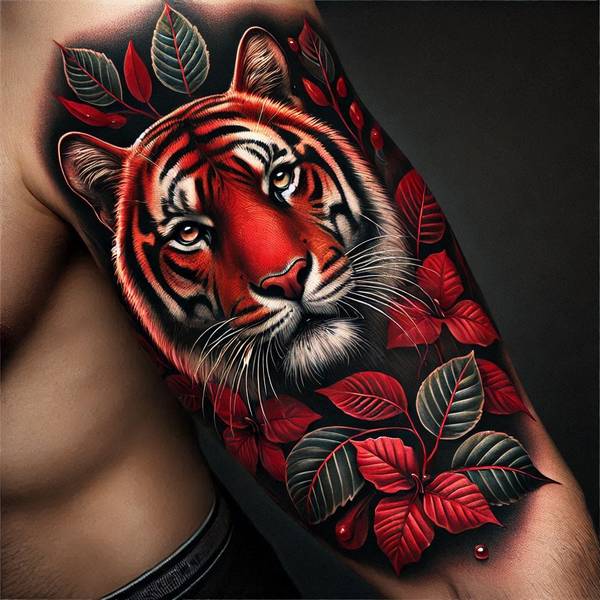 37 Trembling Tiger Tattoo Ideas To Feel Like The King Of The World 40 Red Tiger Tattoof572