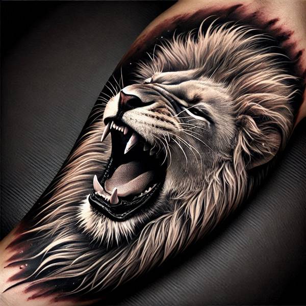 42 Creative Lion Tattoo Ideas 25 Roaring Lion Tattoo0e74