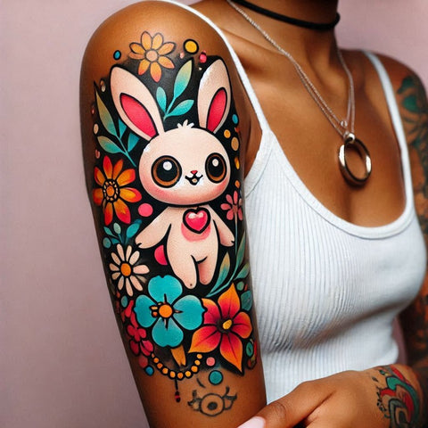28 Rabbit Tattoo Ideas To Immerse Yourself In Nature 16