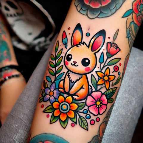 28 Rabbit Tattoo Ideas To Immerse Yourself In Nature 17