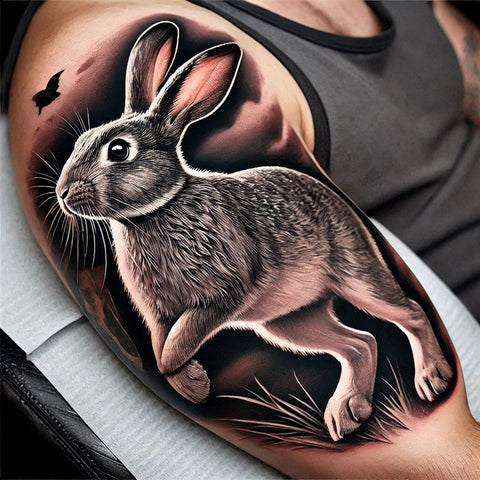 28 Rabbit Tattoo Ideas To Immerse Yourself In Nature 35