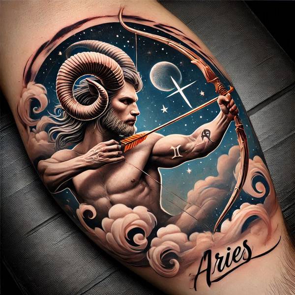 23 Alluring Aries Tattoo Ideas 18 Sagittarius Aries Tattoo 1d023