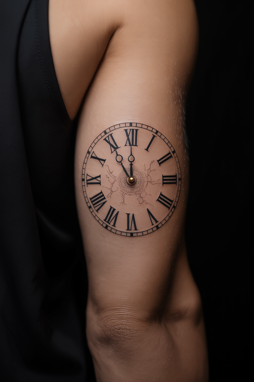 Sand Clock Tattoo 2