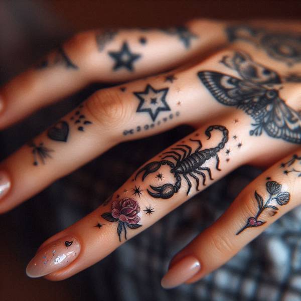 20 Ferocious Scorpion Tattoo Ideas 19 Scorpion Finger Tattoo 11ffb