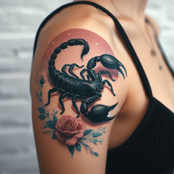 20 Ferocious Scorpion Tattoo Ideas 9 Scorpion Tattoo For Female3e90