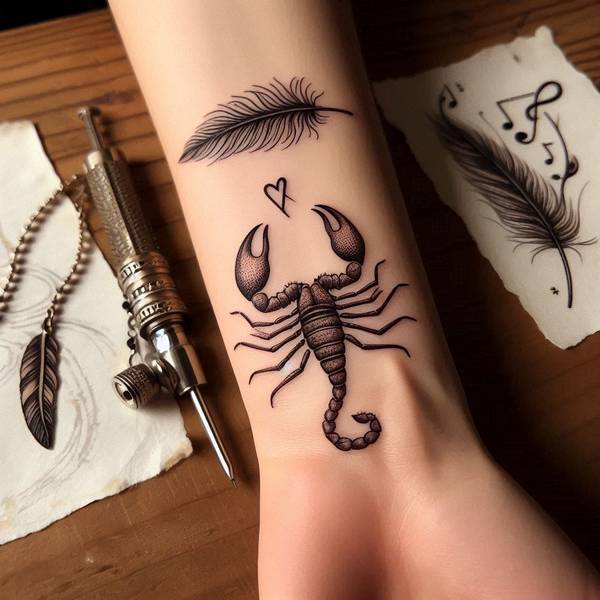 20 Ferocious Scorpion Tattoo Ideas 24 Scorpion Wrist Tattoo8bfa