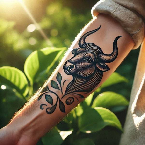 23 Invincible Bull Tattoo Ideas To Obliterate Your Fears And Worries 20 Simple Bull Tattoo54ec