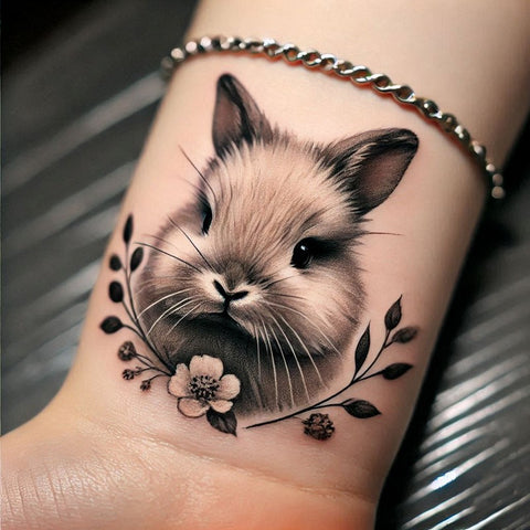 28 Rabbit Tattoo Ideas To Immerse Yourself In Nature 31