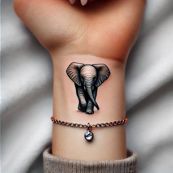 31 Graceful Elephant Tattoo Ideas To Crush Your Fears And Worries Into Dust 1 Small Elephant Tattoob381