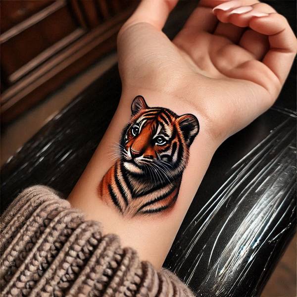 37 Trembling Tiger Tattoo Ideas To Feel Like The King Of The World 9 Small Tiger Tattoo87f0