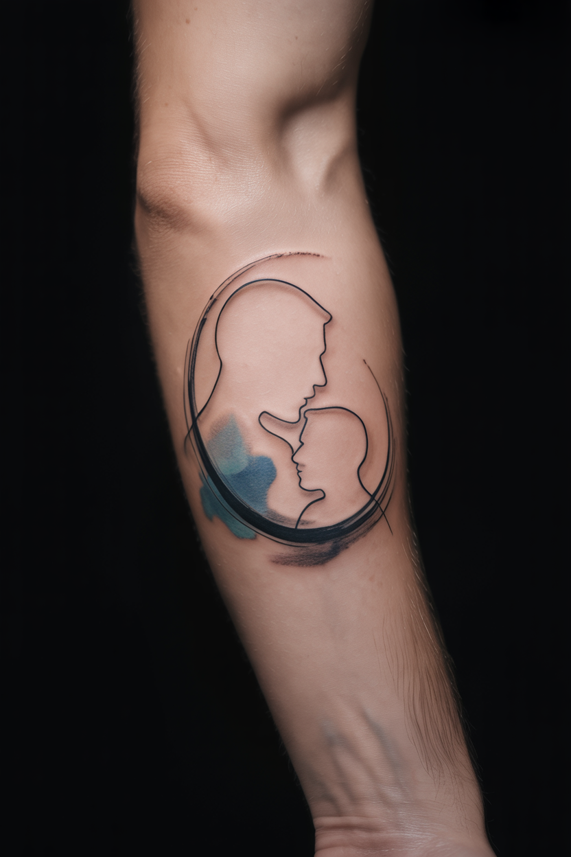 Symbolic Father And Son Tattoo