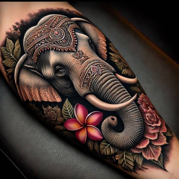 31 Graceful Elephant Tattoo Ideas To Crush Your Fears And Worries Into Dust 23 Thai Elephant Tattoo 1b29c