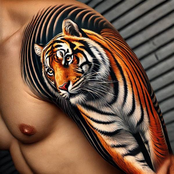 37 Trembling Tiger Tattoo Ideas To Feel Like The King Of The World 18 Tiger Stripe Tattoo2e78