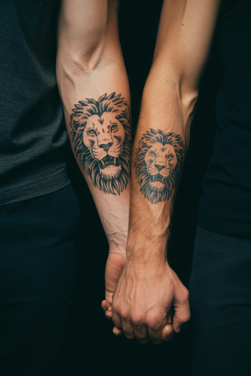 Traditional Father And Son Tattoo 2
