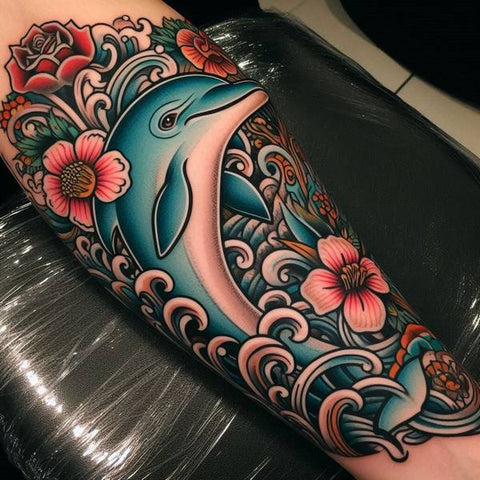 15 Wonderful Dolphin Tattoo Ideas 15