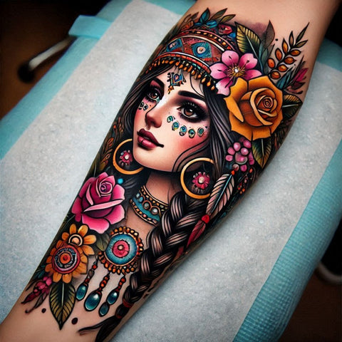 14 Heartwarming Gypsy Tattoo Ideas 1