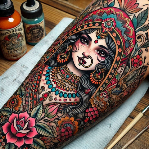 14 Heartwarming Gypsy Tattoo Ideas 2