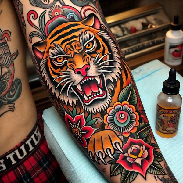 37 Trembling Tiger Tattoo Ideas To Feel Like The King Of The World 2 Traditional Tiger Tattoo 1eac5