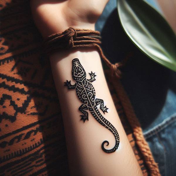 15 Powerful Alligator Tattoo Ideas To Entertain Your Morbid Curiosity 9 Tribal Alligator Tattoo 298af