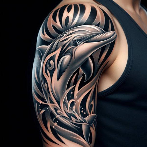 15 Wonderful Dolphin Tattoo Ideas 4
