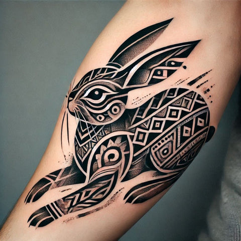 28 Rabbit Tattoo Ideas To Immerse Yourself In Nature 36