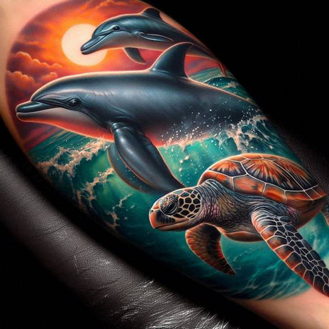 15 Wonderful Dolphin Tattoo Ideas 19