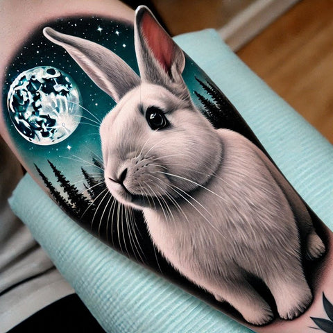28 Rabbit Tattoo Ideas To Immerse Yourself In Nature 3