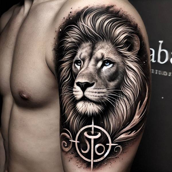 42 Creative Lion Tattoo Ideas 34 Zodiac Lion Tattoo3ecd