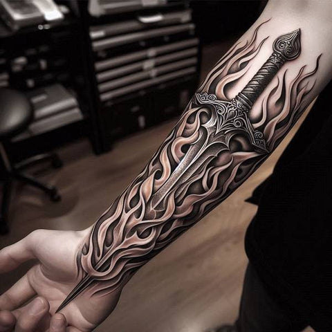 32 Ideas of Fire Tattoos to Burn Your Negative Thoughts 31