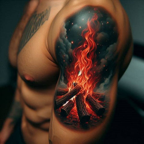 32 Ideas of Fire Tattoos to Burn Your Negative Thoughts 18