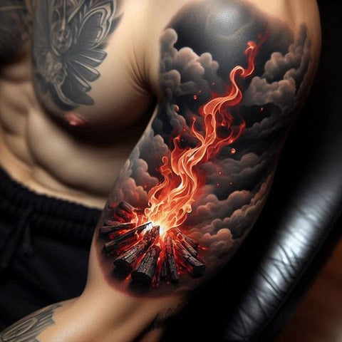 32 Ideas of Fire Tattoos to Burn Your Negative Thoughts 19