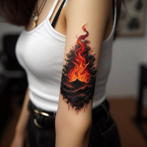 32 Ideas of Fire Tattoos to Burn Your Negative Thoughts 21