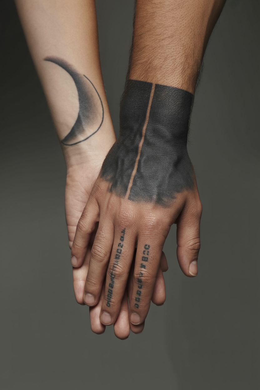 Blackout Cover up Tattoo