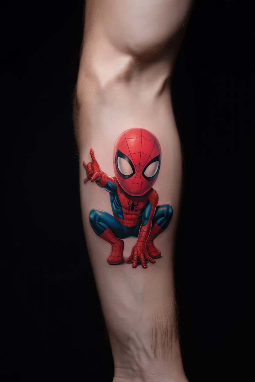 Cool Spiderman Tattoo