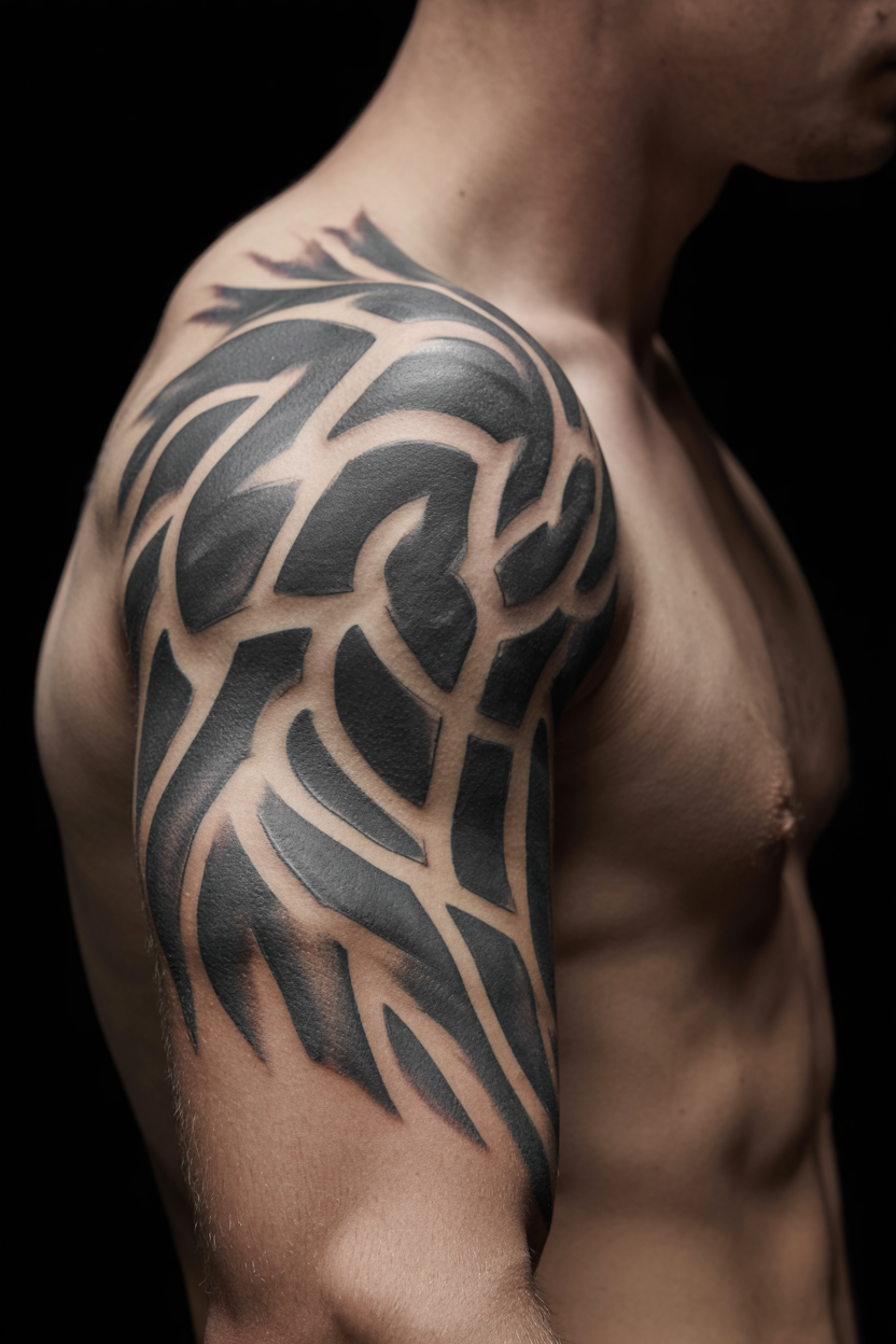Shoulder Cover up Tattoo