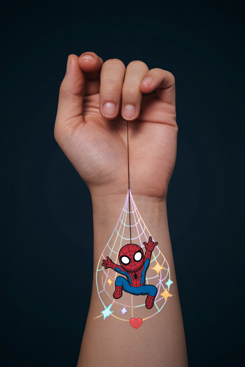 Spiderman Web Tattoo