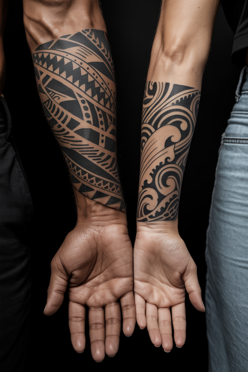 Tribal Cover up Tattoo