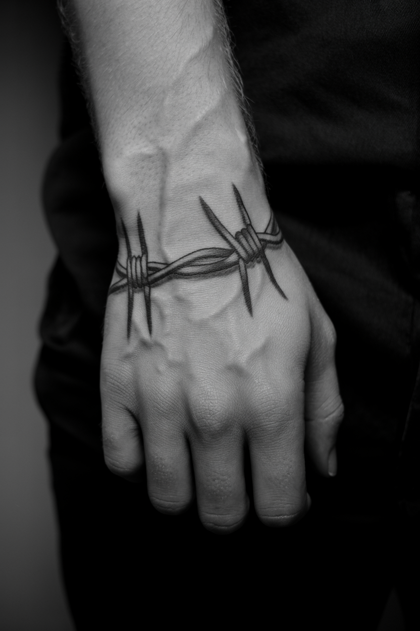 a dramatic black and white photograph