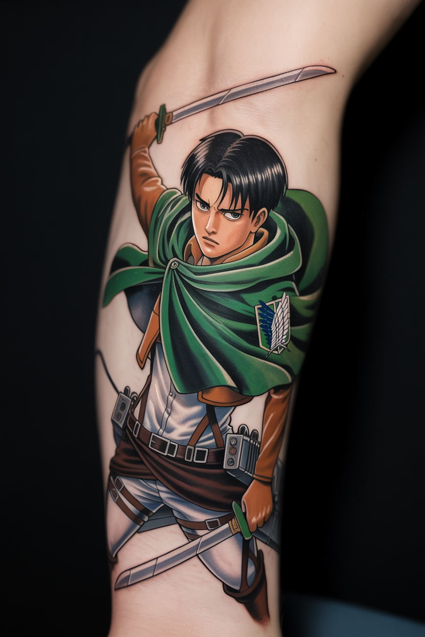 Attack on Titan Levi Tattoo