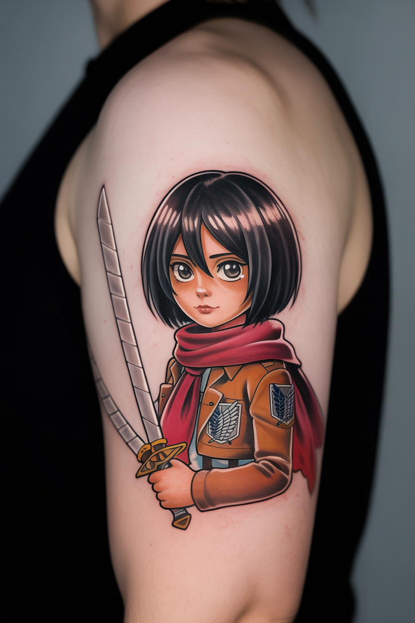 Attack on Titan Mikasa Tattoo