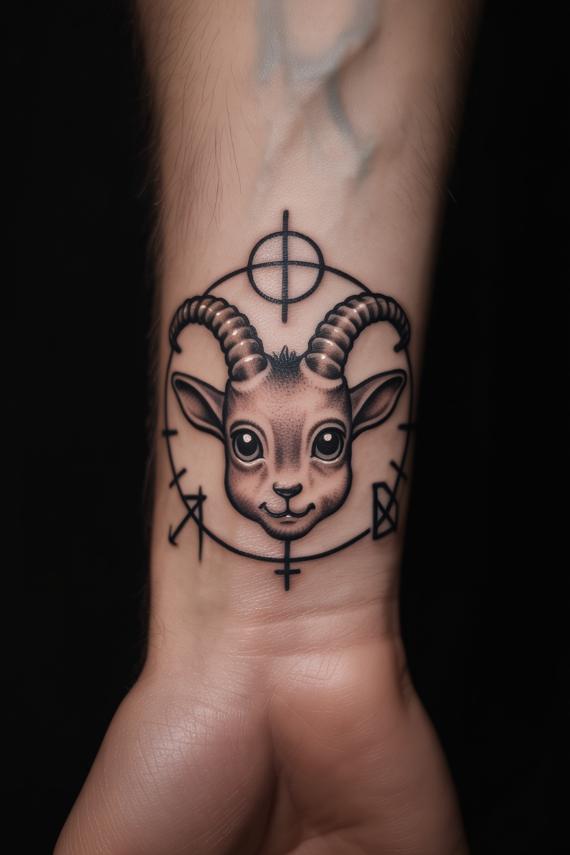 Baby Baphomet Tattoo