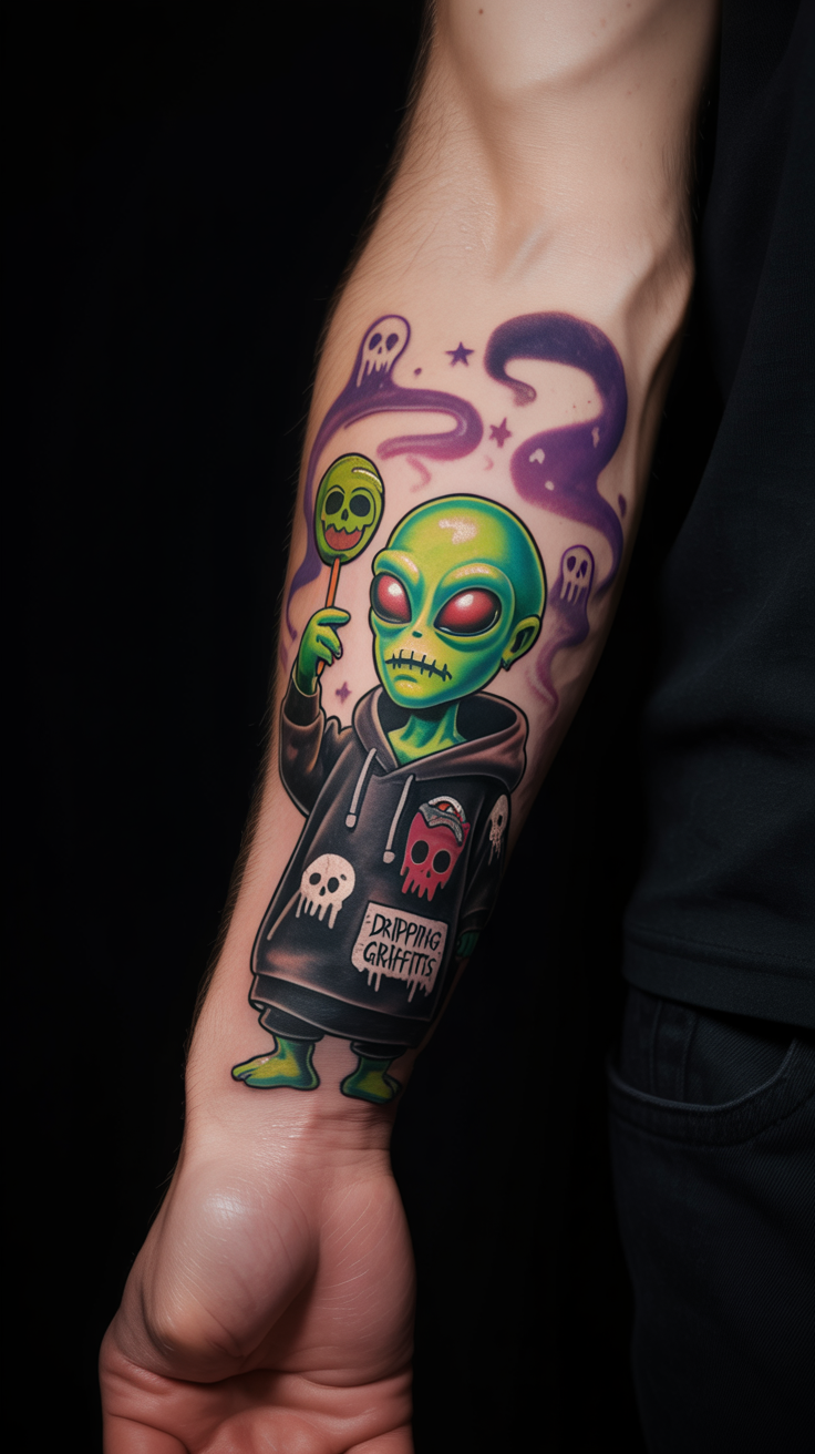 18 Mysterious Alien Tattoo Ideas 15 Blend Of Style And Horror 2