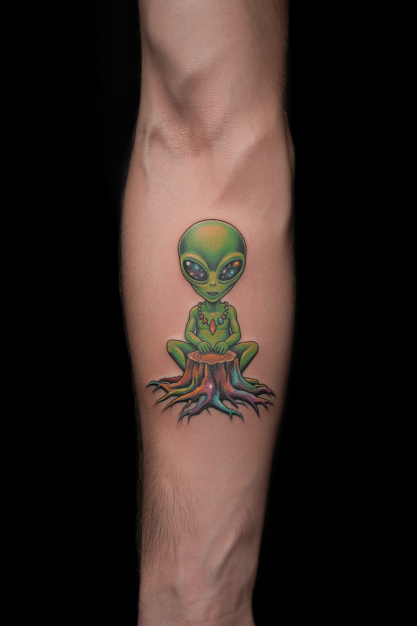 18 Mysterious Alien Tattoo Ideas 26 Conjuring The Roots