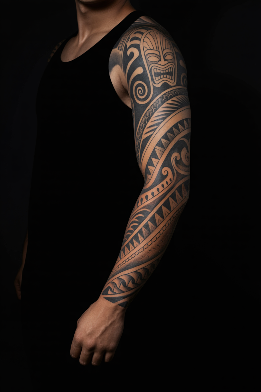 26 Sensual Polynesian Tattoo Ideas To Connect With Your Roots! 3 Extravagant Polynesian Tattoo On Sleeve