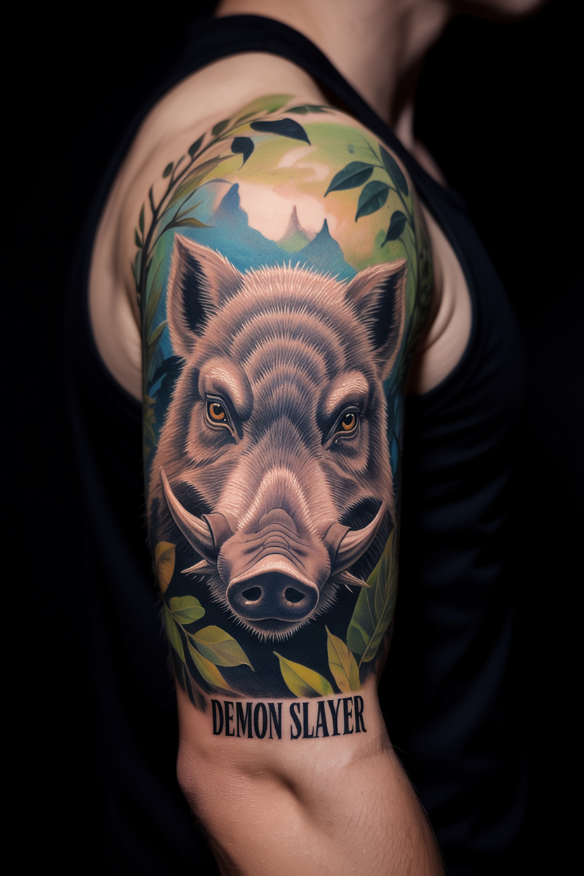 20 Dynamic Demon Slayer Tattoo Ideas To Seek Vengeance! 3 Highly Detailed Inosuke Tattoo
