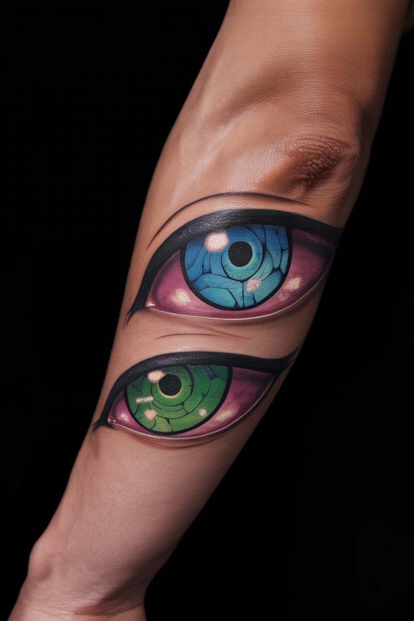 20 Dynamic Demon Slayer Tattoo Ideas To Seek Vengeance! 18 Hypnotic Demon Slayer Eyes Tattoo With Hyper Realistic Details